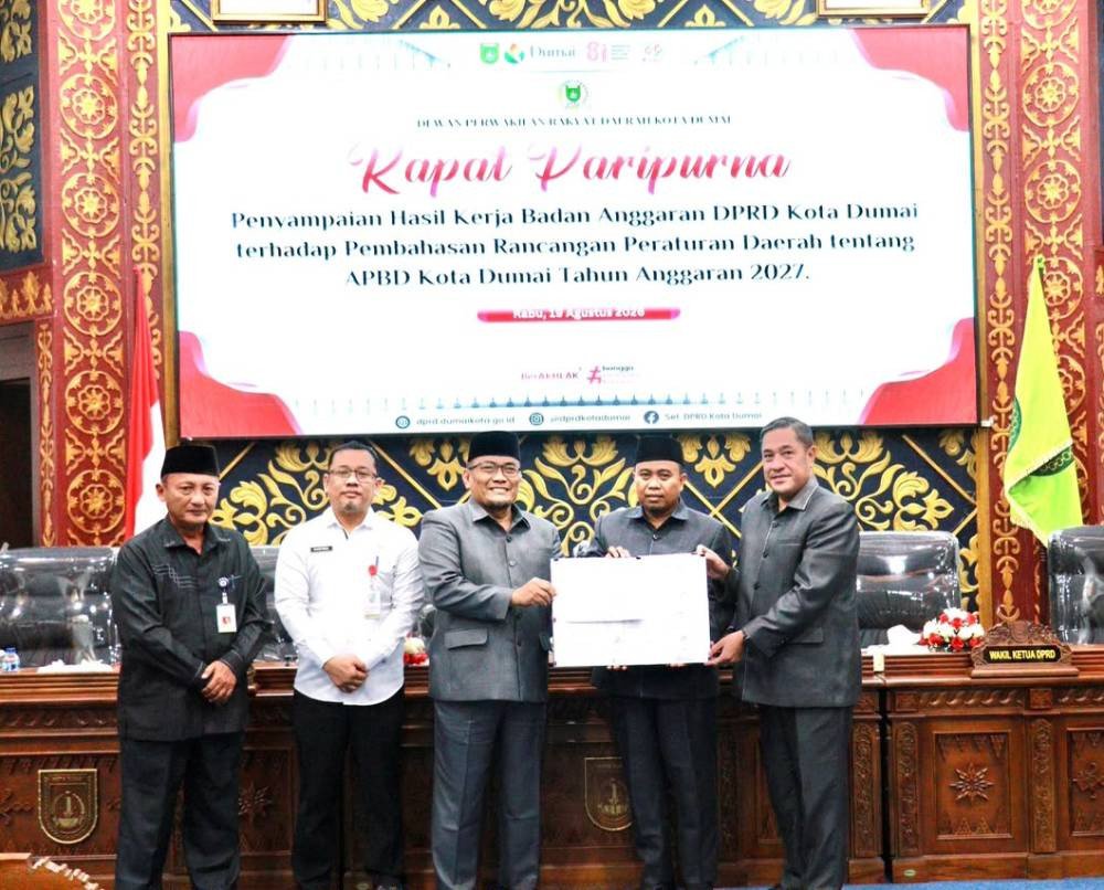 DPRD dan Pemko Dumai Sepakati APBD 2027 Capai Rp1,765 Triliun