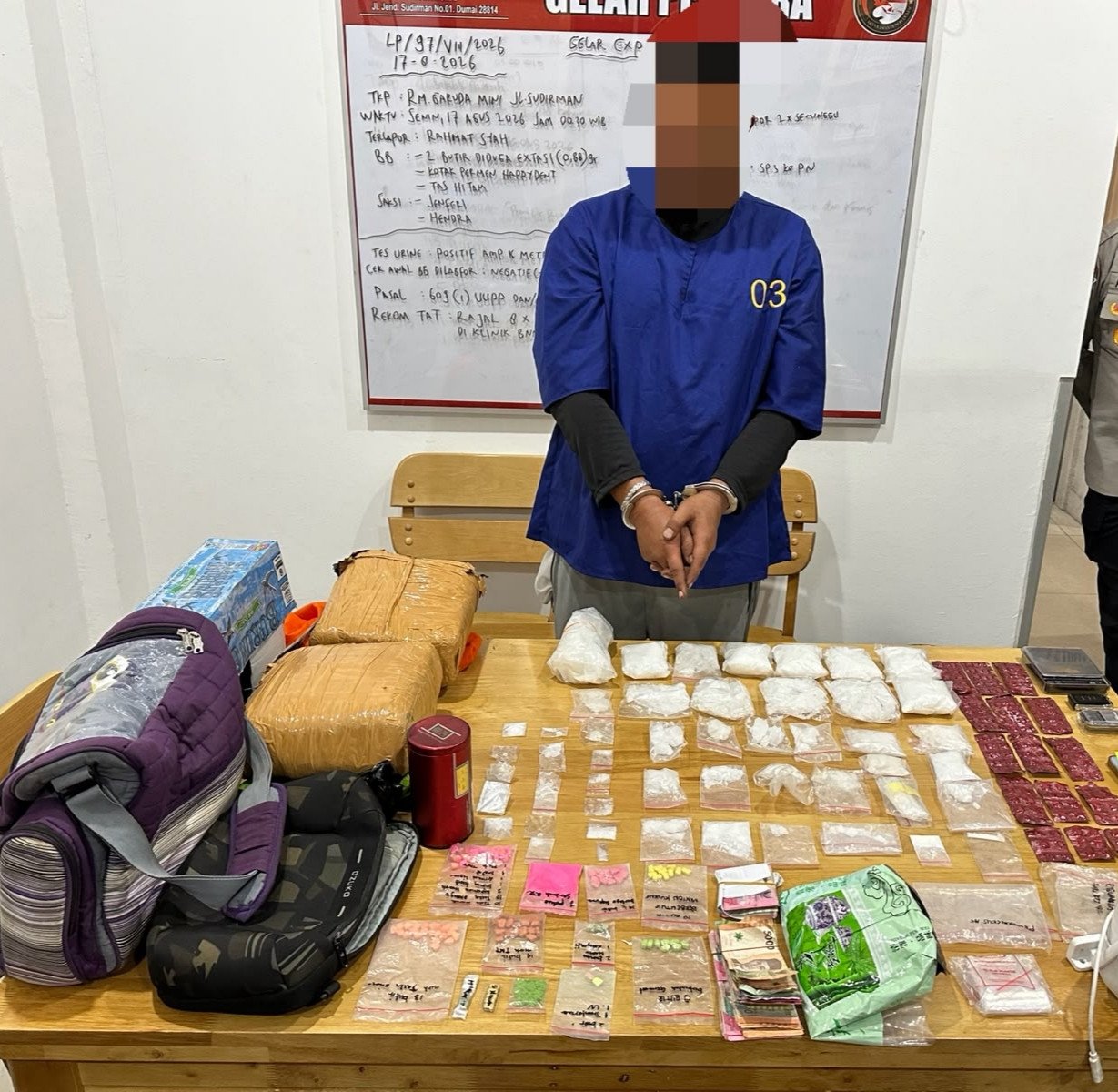 Polisi Sita Sabu dan Ganja dalam Jumlah Besar