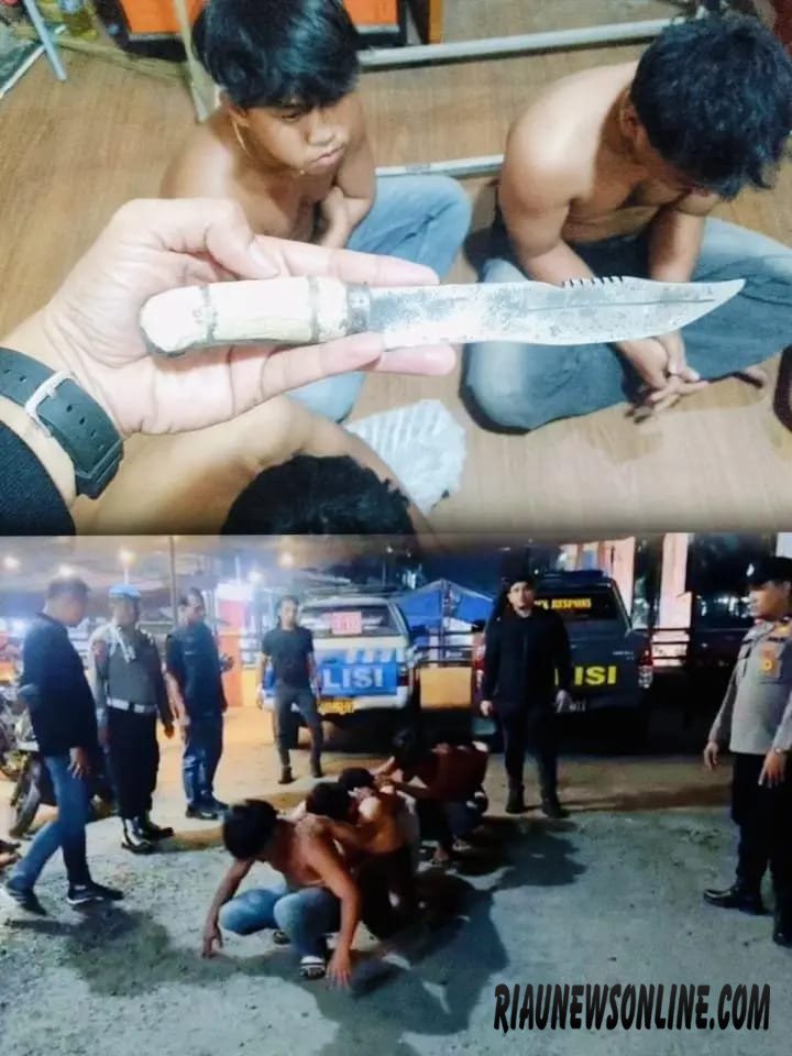 Polsek Pangkalan Kerinci Amankan Enam Remaja